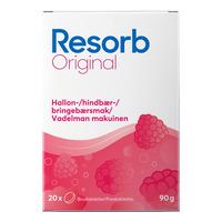 Resorb Original, Bringebærsmak - 20 stk