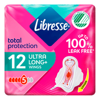 Libresse Freshness & Protection Ultra Long+ - 12 stk