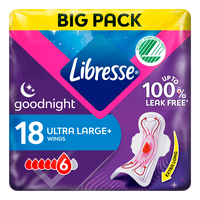 Libresse Ultra Night Wing Big Pack - 18 stk.
