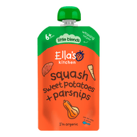 Ella's Kitchen Squash, Søtpoteter & Pastinakk Ø - 120 g