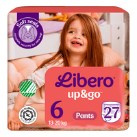 Libero Up&Go 6 Buksebleie 13-20 kg - 27 stk.