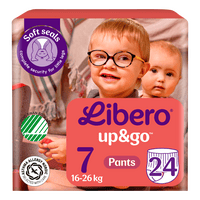 Libero Up&Go 7 Buksebleie 16-26 kg - 24 stk.