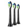 Philips Sonicare Optimal White børstehoder – svart – 3 stk.