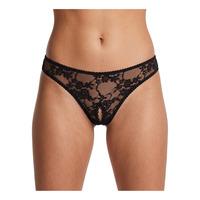 NORTIE Siv Bunnløs Blonde G-Streng S/M - Sort