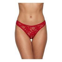 NORTIE Siv Bunnløs Blonde G-Streng S/M - Rød
