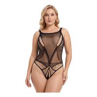 NORTIE Augusta Bunnløs Bodystocking Plus Size