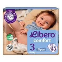 Libero Comfort 3 Åpen Bleie 5-8 kg - 43 stk.