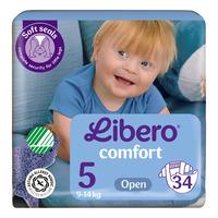 Libero Comfort 5 Åpen Bleie 9-14 kg - 34 stk.