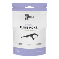 Dental Floss Picks fra The Humble Co., kull – 50 stk.
