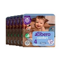 Libero Comfort 4 Åpen Bleie - 6 x 37 stk.