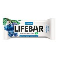 LifeFood Lifebar Blåbær Quinoa Raw - Øko - 40 g.