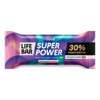 LifeFood Flower Power Proteinbar- Almond Cookie - Øko - 40 g.