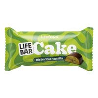 LifeFood Lifebar Cake Pistachio Vanilla - Øko - 35 g.